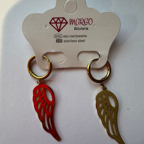 Margo women earrings -stainless steel -WINGS - Picture 1 of 3